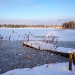 191. Hjortsjön vintertid. Foto: Charlotte Hallberg
