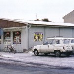 SW Livs som varuhallen såg ut 2 december den kalla vintern 1965-66. Foto. Byarums Hembygdsförening.