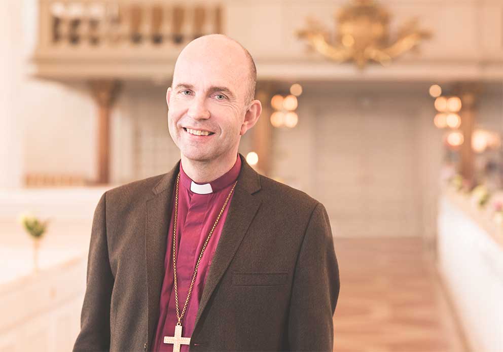 Biskop Fredrik Modéus i Växjö domkyrka. Foto: Martina Wärenfeldt