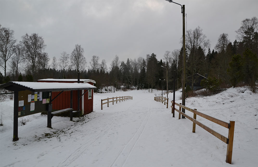 Elljusbanan fick sin nuvarande sträckning i början på 1980-talet. 