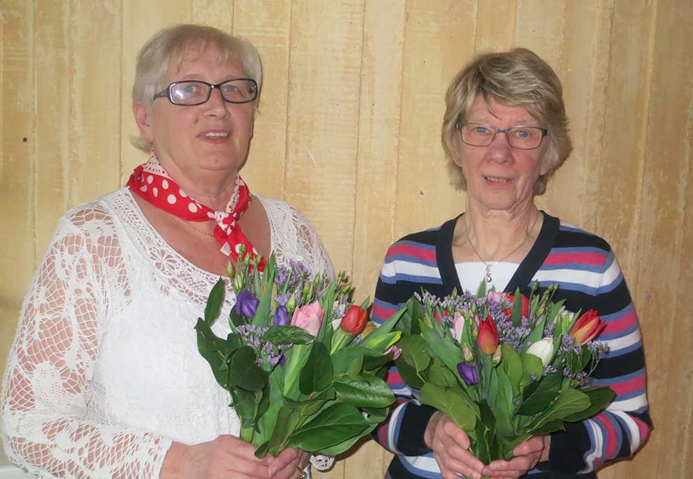 Irene lekström och Inga-Maj Jonsson lämnade styrelsen vid årsmötet. 