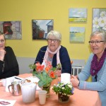 Nöjda. Lena Hansson,  Inger Hellström och Kerstin Lundahl.