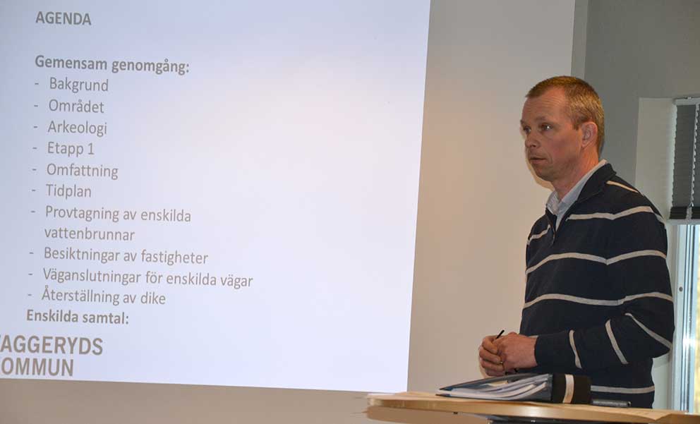 Magnus Ljunggren i presentationstagen. 