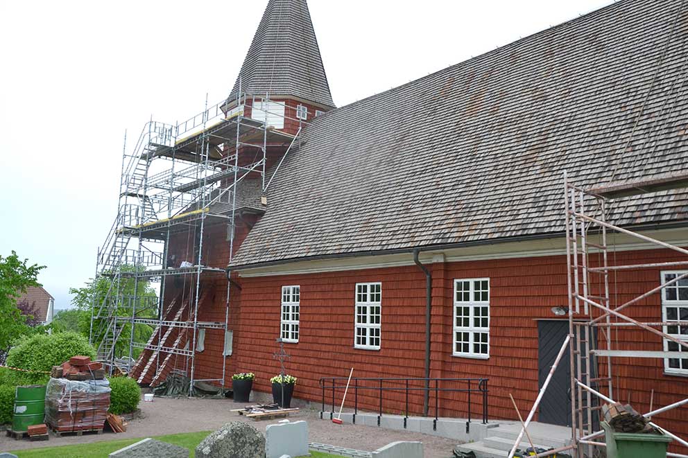 Bondstorps kyrka i maj 2016. 