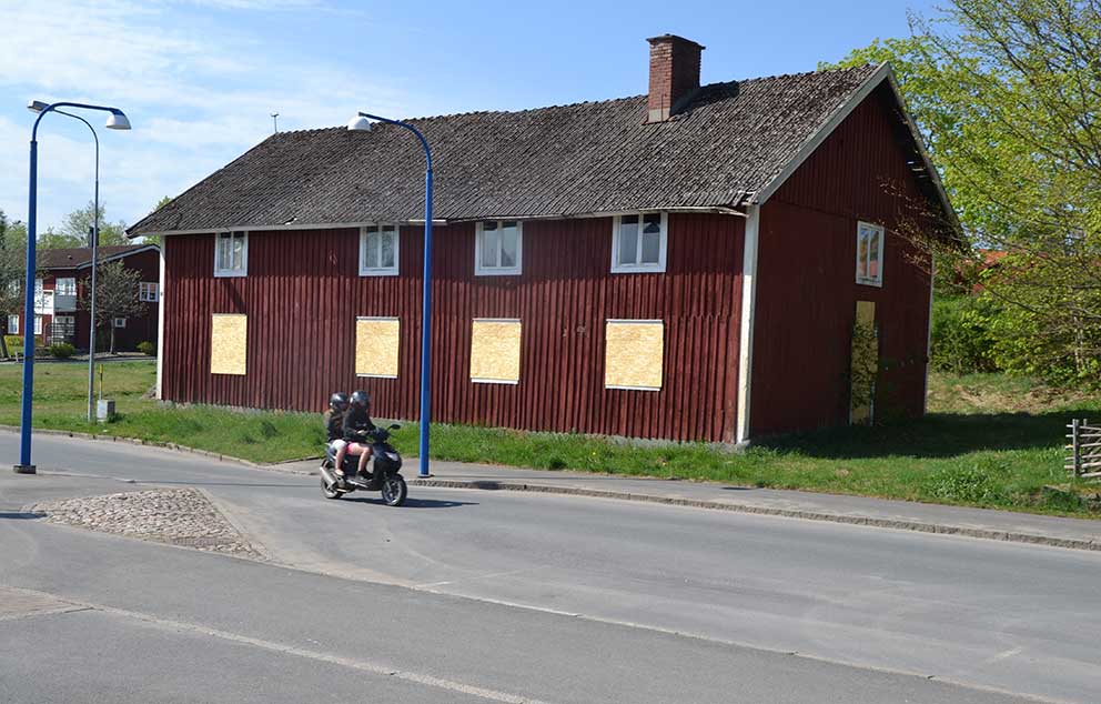 Den här byggnaden ska nu rivas. 