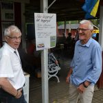 Lars Erik Joakimson och Lars-Evert Eskilsson marknadsförde museiföreningens stora bokprojekt.