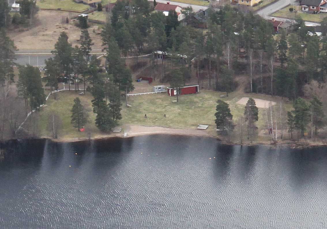 Hjortsjöbadet i Vaggeryd. Arkivbild 130427 
