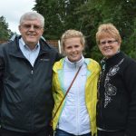 Amerikanare på plats med från vänster Matt Terjeson, Lydia Johanna Terjeson och Jan Peterson-Terjeson.