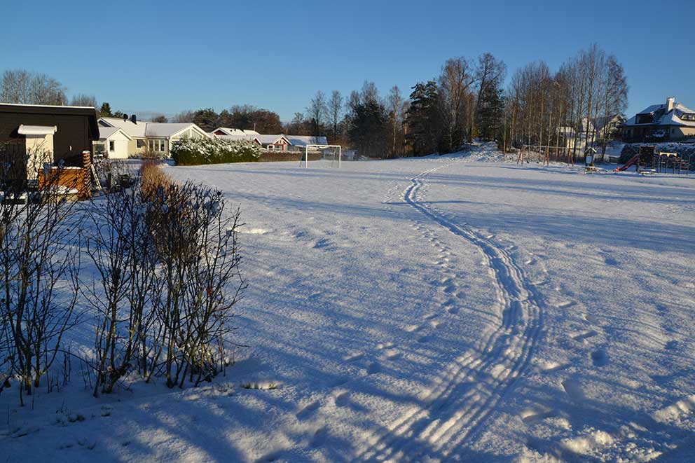 Här ska det bli cykelväg, tidigast 2018. 